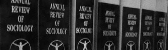 Jahresbände der "Annual Review of Sociology" © CC Wikipedia/Cécile Duteille (Ausschnitt).